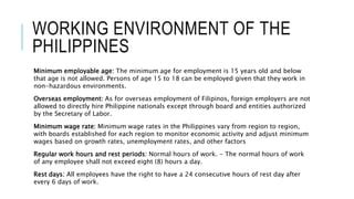 maximum age limit for employment in philippines|Employable age in the Philippines .
